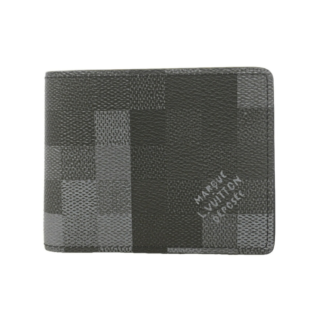 Louis Vuitton Damouflage Portefeuille Slender Wallet M14927 Black Men's